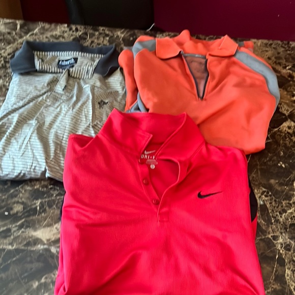 Nike Other - Men’s polos Large Nike Ashworth Eddie Bauer bundle lot of 3 golf outdoors shirts